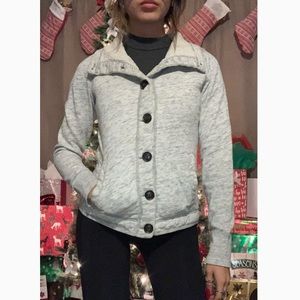 Hollister Women’s Sherpa Lined Sweater Jacket